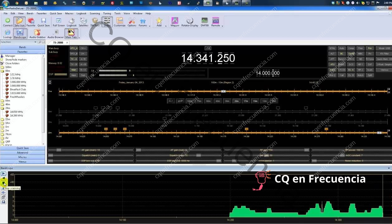Ham Radio Deluxe - CQ en Frecuencia